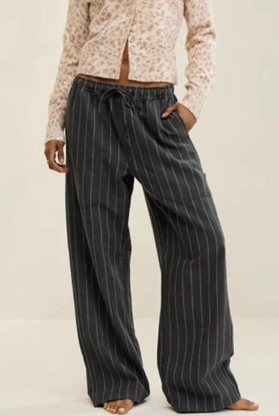New without Tags Aerie Workwear Pull-on Carpenter Stripe Pant